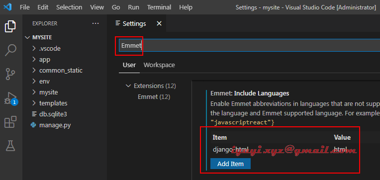 Django 使用VScode 创建工程