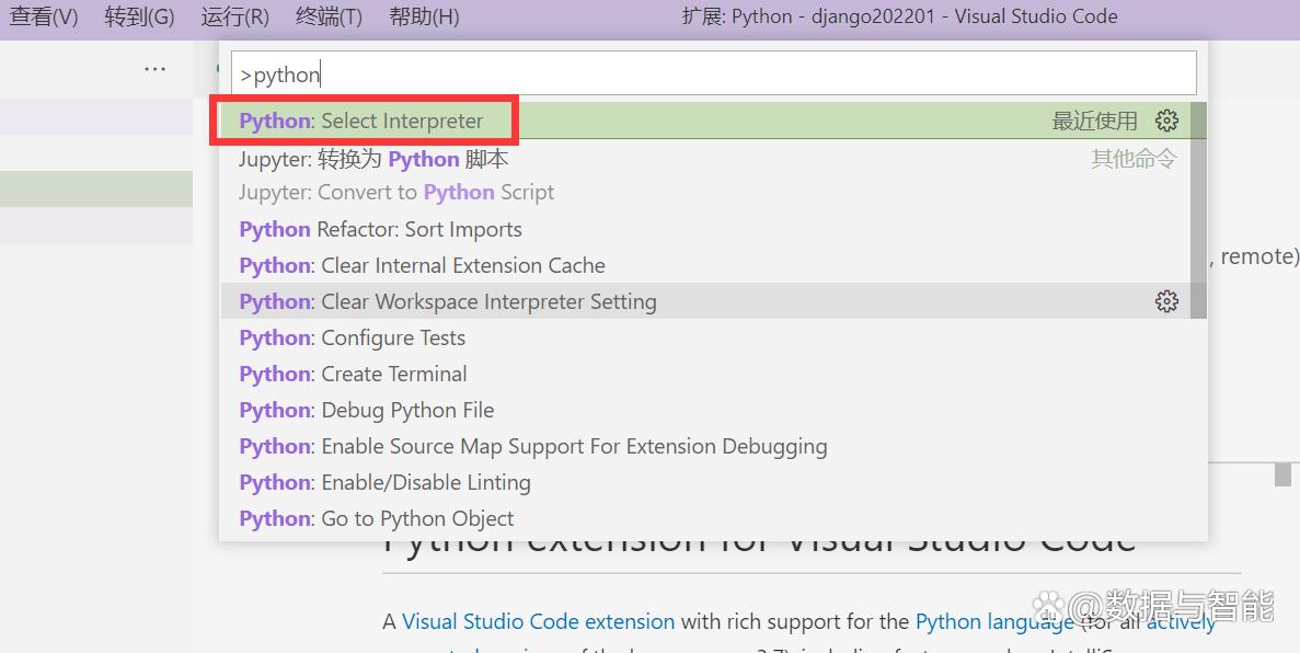 如何在 VS Code中使用django